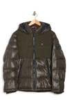 Tommy Hilfiger Heavyweight Hooded Puffer Jacket In Olive