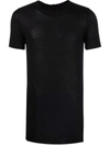 Rick Owens Short-sleeve Organic-cotton T-shirt In Black