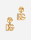 Dolce & Gabbana Clip-on Earrings With Dg Logo In Gold