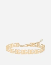 Dolce & Gabbana Chain Belt With Dg Multi-logo In Gold