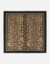 Dolce & Gabbana Leopard-print Silk Scarf In Multicolor