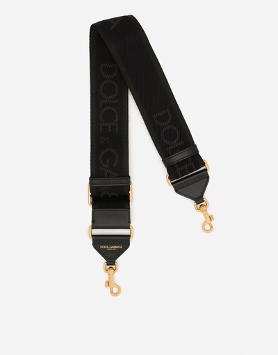 Dolce & Gabbana Dolce&gabbana Logo Strap In Black