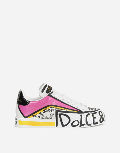 Dolce & Gabbana Limited Edition Portofino Sneakers In White