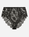 DOLCE & GABBANA HIGH-WAISTED LACE BRIEFS