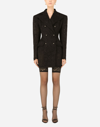 Dolce & Gabbana Double-breasted Cordonetto Lace Jacket In Black