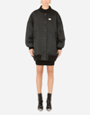 Dolce & Gabbana Duchesse Jacket With Branded Plate In Black
