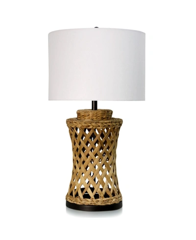 Stylecraft Aasha Water Hyacinth Table Lamp In White