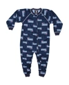 OUTERSTUFF NEW ENGLAND PATRIOTS UNISEX TODDLER PIPED RAGLAN FULL ZIP COVERALL