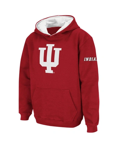 Stadium Athletic Youth Boys Crimson Indiana Hoosiers Big Logo Pullover Hoodie