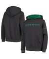 Stadium Athletic Youth Boys Charcoal Oregon Ducks Big Logo Pullover Hoodie In Charcoal