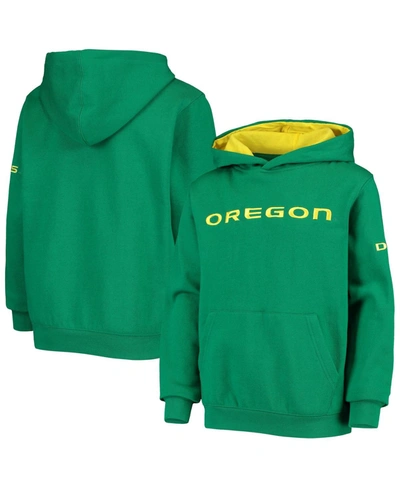 Stadium Athletic Youth Boys Green Oregon Ducks Big Logo Pullover Hoodie