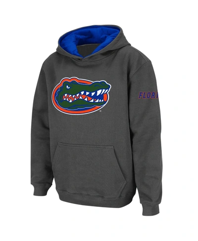 Stadium Athletic Youth Boys Charcoal Florida Gators Big Logo Pullover Hoodie