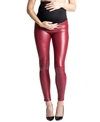 Preggo Leggings Popstar Mamacita Faux Maternity Leggings In Red