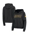 Colosseum Women's Charcoal Michigan Wolverines Arched Name Full-zip Hoodie In Charcoal
