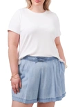 Vince Camuto Crewneck T-shirt In Ultra White