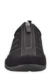 Easy Spirit Be Strong Front Zip Slip-on Sneaker In Black