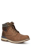 Reserve Footwear Neutron Cap Toe Lace-up Boot In Tan