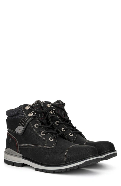 Reserve Footwear Neutron Cap Toe Lace-up Boot In Black