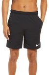 Nike Glitch Camo Dri-fit Knitted 6.0 Shorts In Black In Black/ Iron Grey/ White