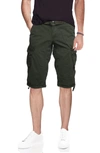 X-ray Belted Cargo Shorts In Charcoal