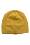 Portolano Slouchy Cashmere Knit Beanie In Sulfur