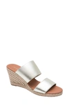 ANDRE ASSOUS AMALIA STRAPPY ESPADRILLE WEDGE SLIDE SANDAL