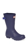 Hunter Original Short Back Adjustable Rain Boot In Melody/ Electric Storm