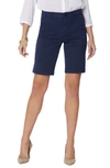 Nydj Stretch Twill Bermuda Shorts In Evening Tide