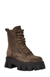 Marc Fisher Ltd Happy Combat Boot In Dark Brown