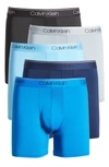 Calvin Klein 5-pack Performance Boxer Briefs In Blue Combo
