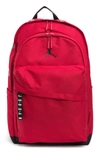 Jordan Air  Camo Print Patrol Backpack In Black Gym Red