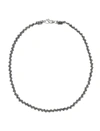Emanuele Bicocchi Braided Knot Thin Necklace In Silver