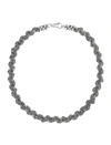 Emanuele Bicocchi Braided Knot Necklace In Silver