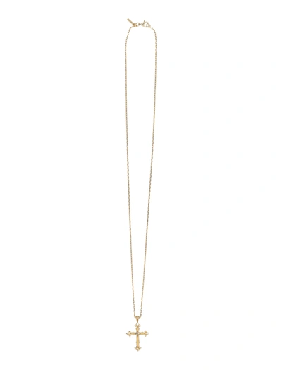 Emanuele Bicocchi Fleury Cross Necklace In Gold