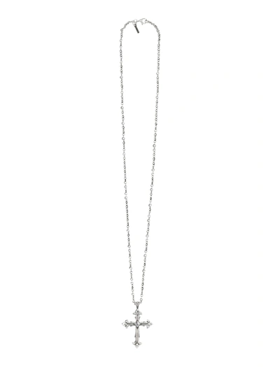 Emanuele Bicocchi Fleury Cross Sterling Silver Necklace