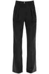 Loulou Studio Sbiru Cool Wool Trousers In Black