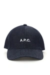 Apc Brimmed Hat With Adjustable Strap And Ventilation In Indigo (blue)