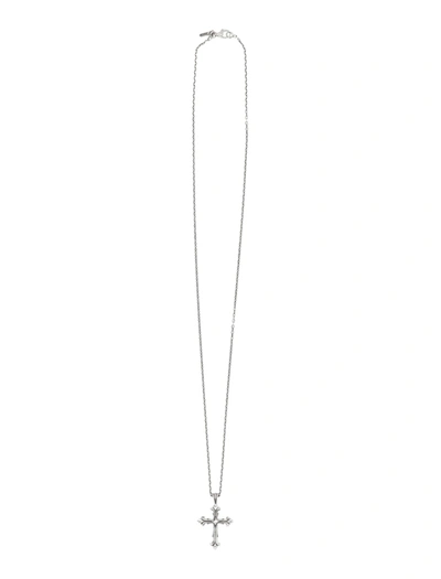 Emanuele Bicocchi Fleury Cross Sterling Silver Necklace