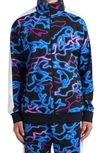 Valentino Garavani Zip-up Sweatshirt Men In Neon Camo