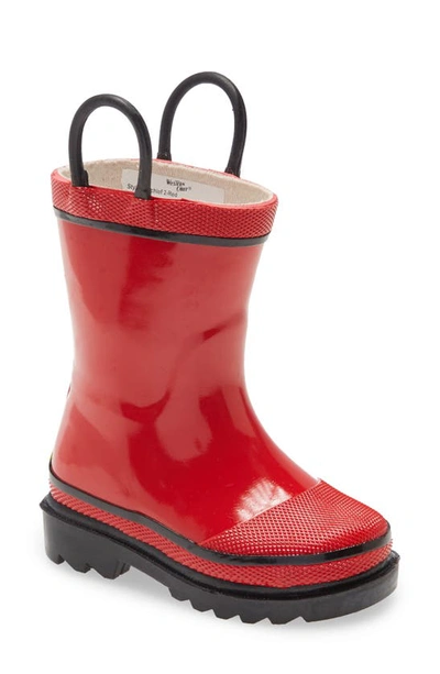 Western Chief Kids' Fire Chief 2 Rain Boot In Red