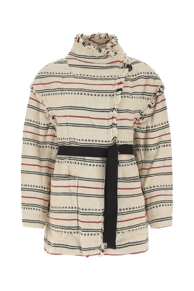 Isabel Marant Étoile Josialo Textured Cotton Jacket In Ecru