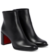 Christian Louboutin 70mm Adoxa Leather Ankle Boots In Black