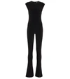 Norma Kamali Kamali Kulture Shirred Waist Jumpsuit Black In Black