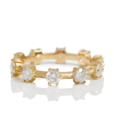 Jade Trau 18kt Yellow Gold Kismet Diamond Medium Ring