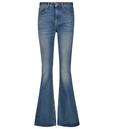 Golden Goose Karen Distressed-effect Bootcut Jeans In Light Denim