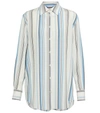 LORO PIANA IDELLE STRIPED SILK SHIRT