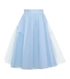 ALEXANDER MCQUEEN TULLE MIDI SKIRT