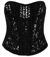 Dolce & Gabbana Cotton Top With All-over Lace Work In Nero