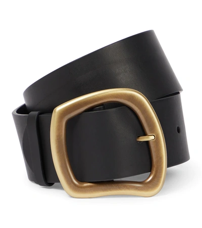 Gabriela Hearst Simone Leather Belt In Black
