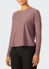 Beyond Yoga Morning Light Cropped Pullover In Sienna Brown Heat